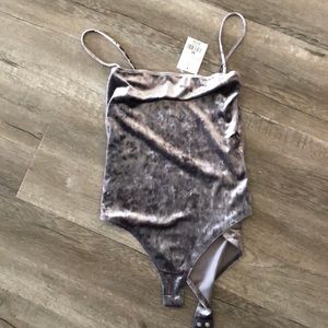 Forever 21 nwt silver jumpsuit w snap